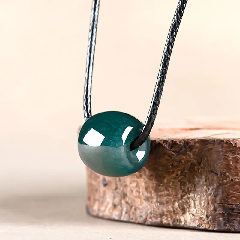 Jade Pendant Deep Blue Water Passepartout Women