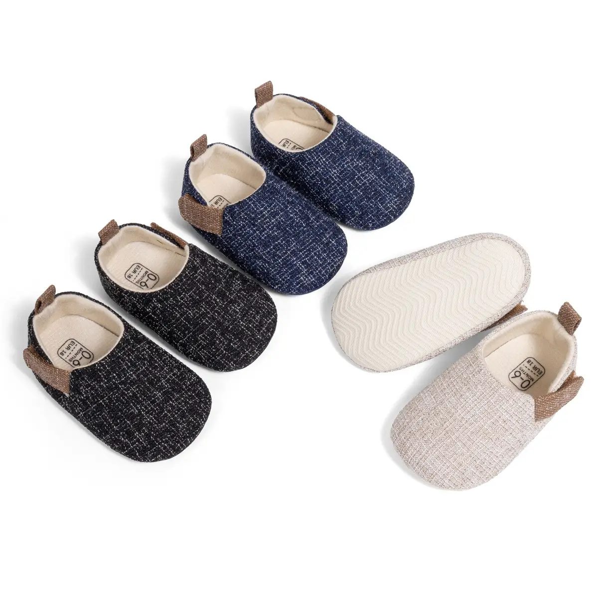Baby Velcro Slip-On Shoes for 0-1 Year Old
