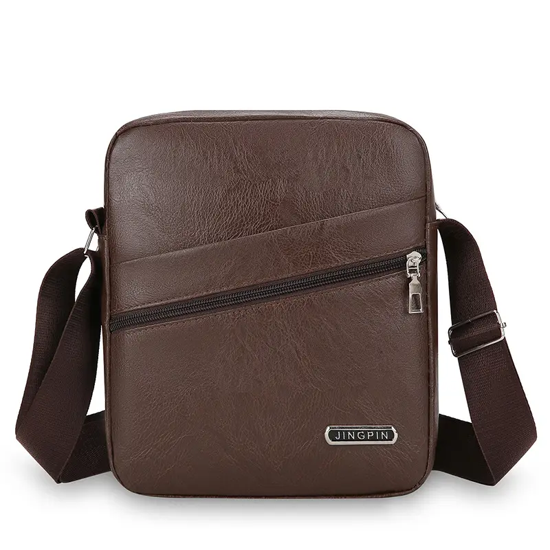 Men's Black Leather Crossbody Bag 2024 - Image 8