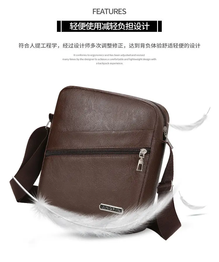 Men's Black Leather Crossbody Bag 2024 — feature 5