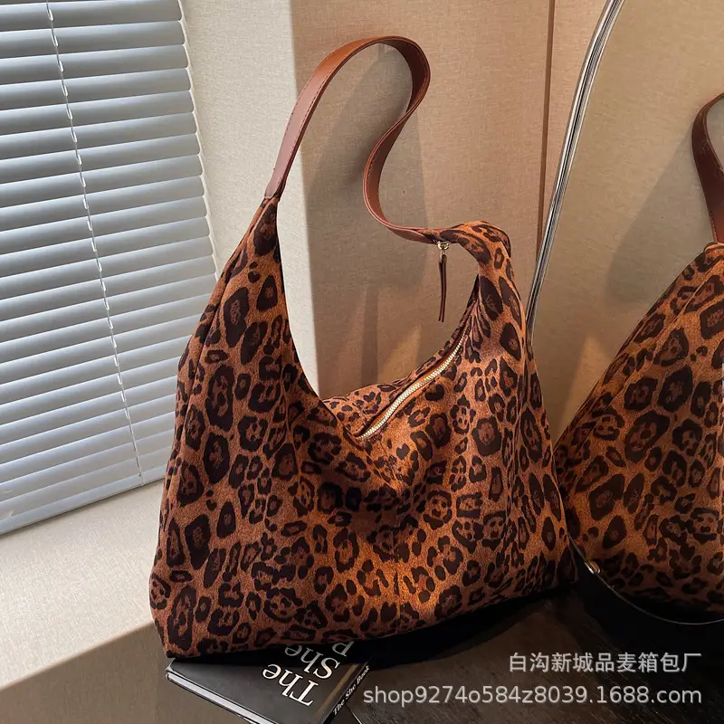 Retro Leopard Print Shoulder Bag 2026 Women - Image 6