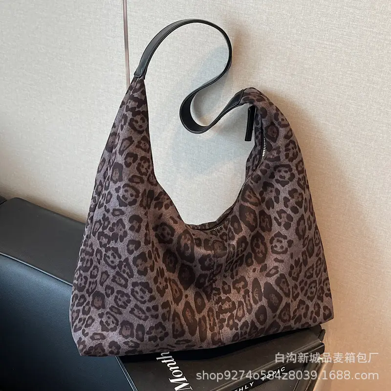Retro Leopard Print Shoulder Bag 2026 Women - Image 7