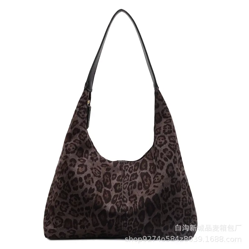 Retro Leopard Print Shoulder Bag 2026 Women - Image 8