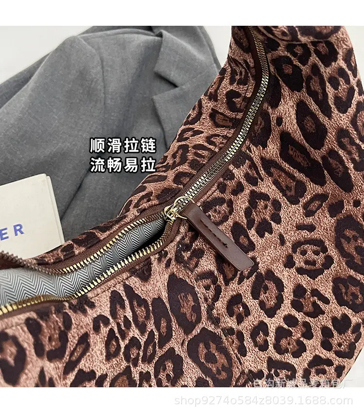 Retro Leopard Print Shoulder Bag 2026 Women — feature 5