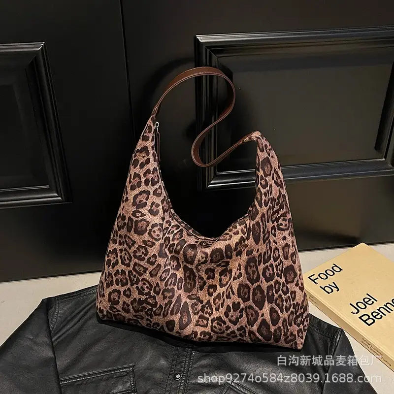 Retro Leopard Print Shoulder Bag 2026 Women - Image 2
