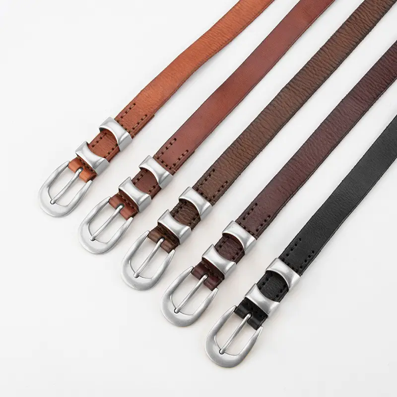 New Retro Belt Women's Top Layer Cowhide Fashion All-match Decorative Jeans Skirt American Belt Women's Cross-border - Image 6