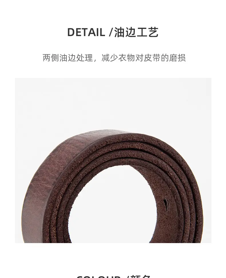 New Retro Belt Women's Top Layer Cowhide Fashion All-match Decorative Jeans Skirt American Belt Women's Cross-border — feature 7