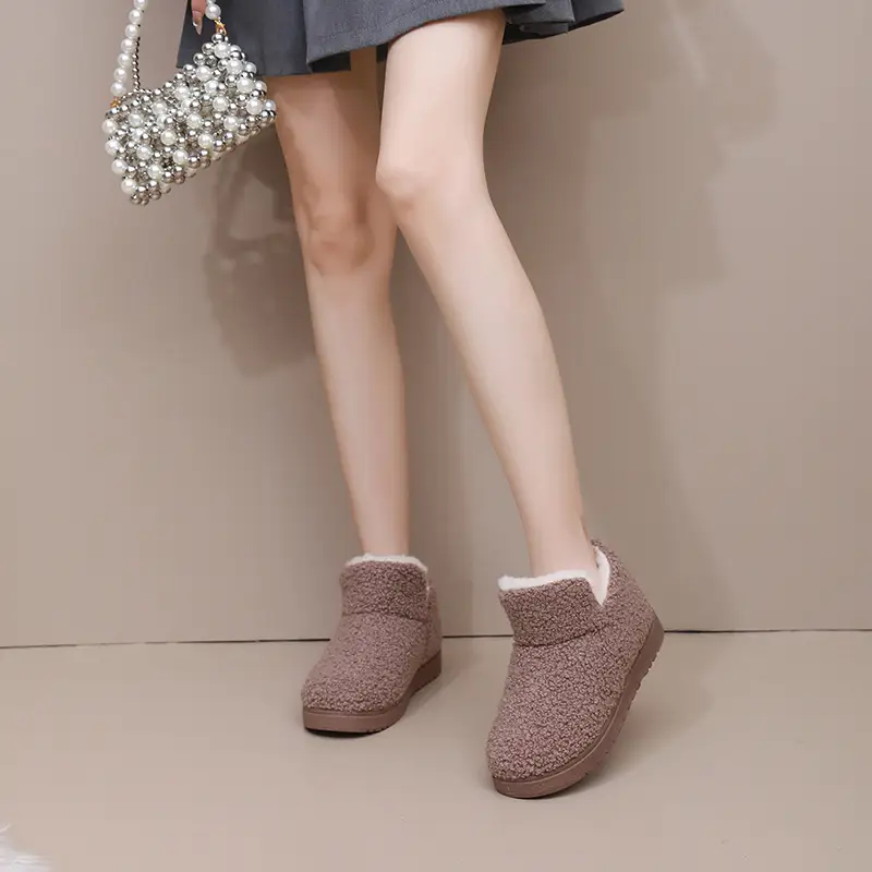 Women's 2025 Winter Black Velvet Slipper with Warm Toe - Image 5
