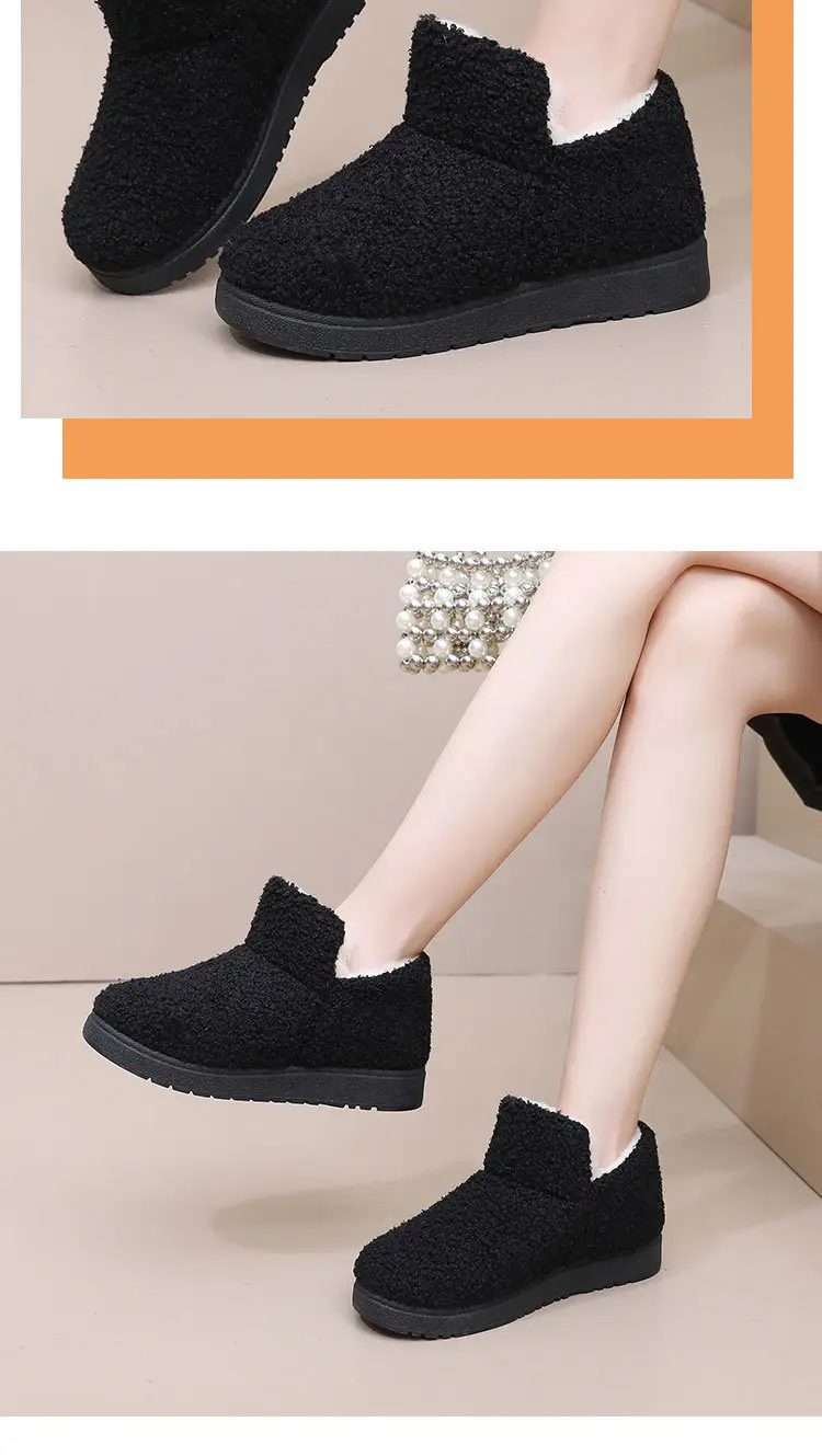 Women's 2025 Winter Black Velvet Slipper with Warm Toe — feature 20