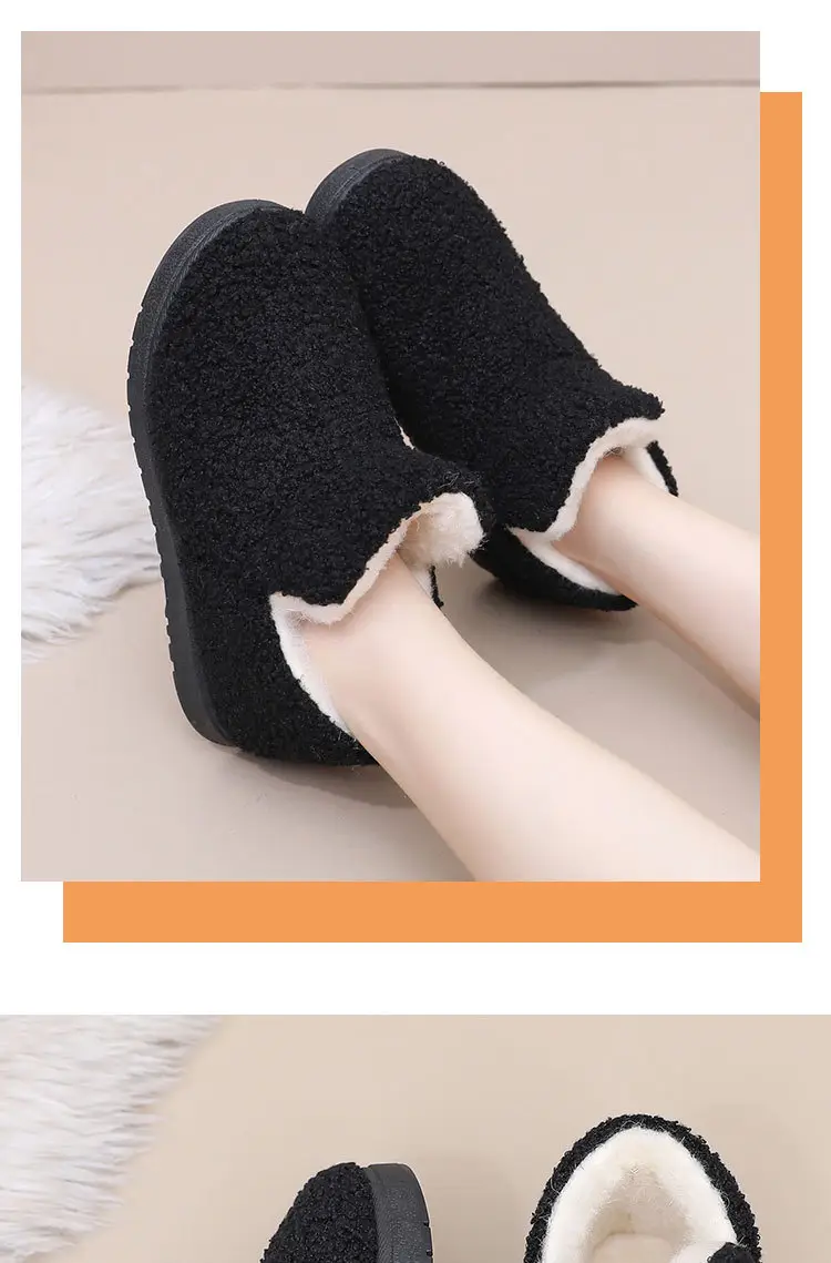 Women's 2025 Winter Black Velvet Slipper with Warm Toe — feature 21