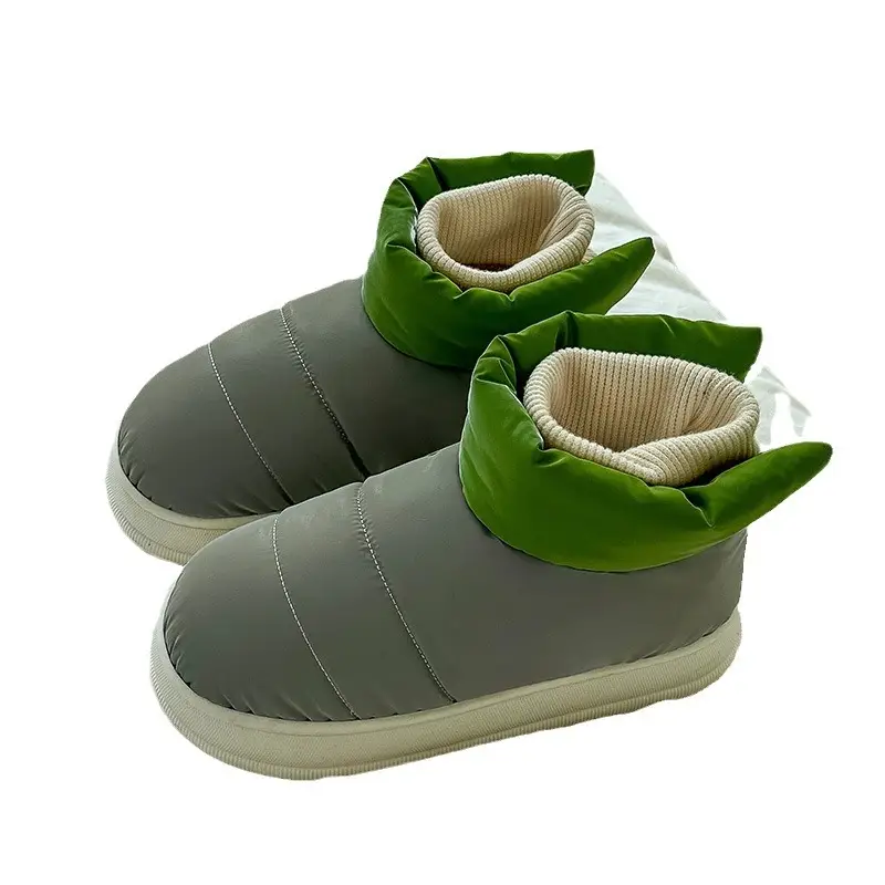 Winter High-top Cotton Shoes Women's 2024 New Household Warm Thick Bottom Waterproof Non-slip Snow Boots for Couple Men - Image 10