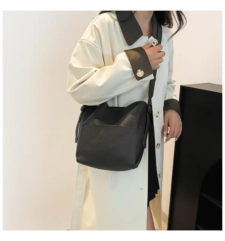 Beige Stitched Shoulder Bag for Women — feature 12