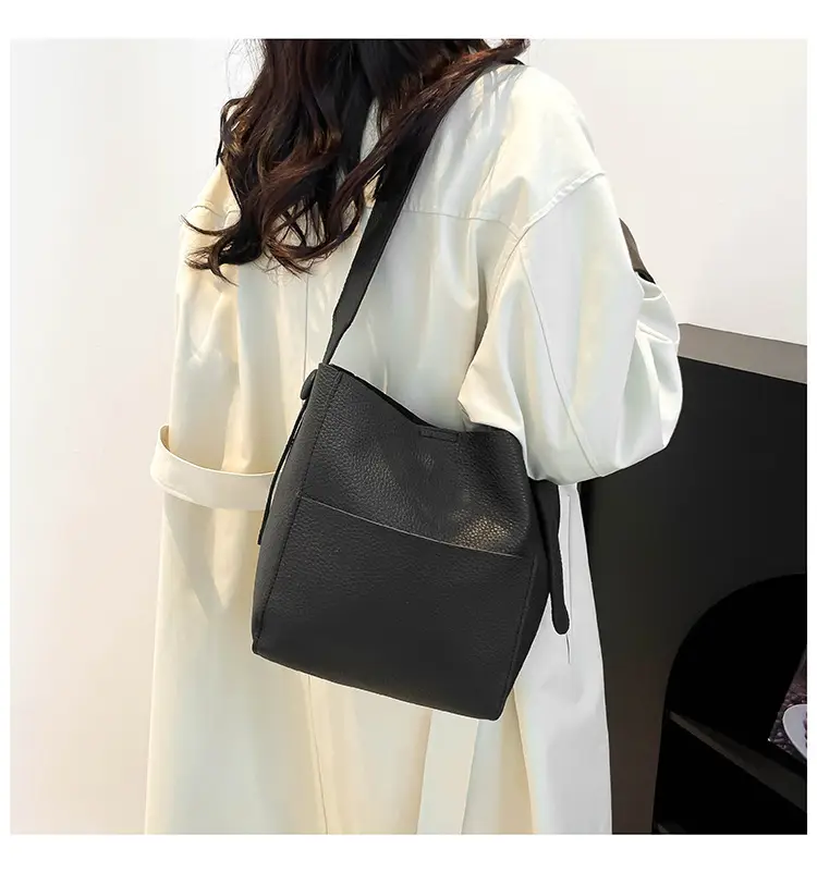 Beige Stitched Shoulder Bag for Women — feature 13