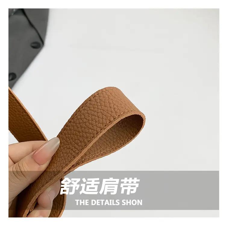 Beige Stitched Shoulder Bag for Women — feature 4