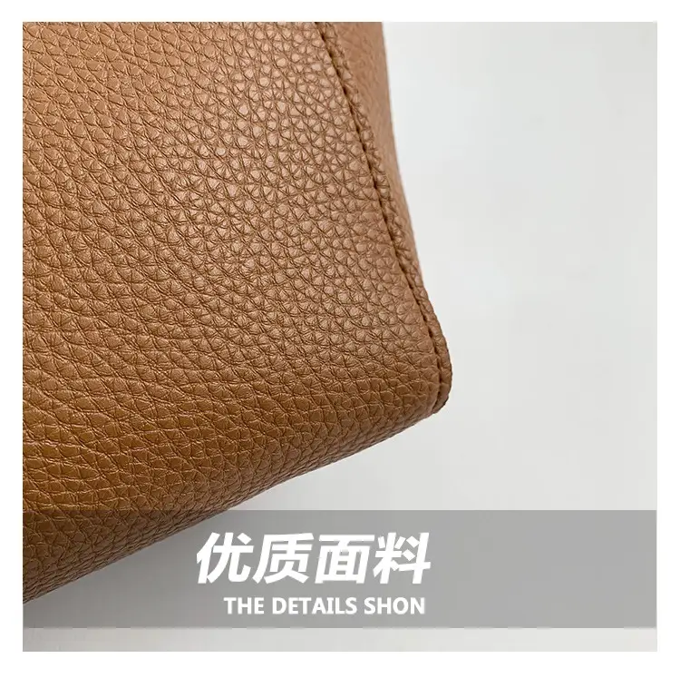 Beige Stitched Shoulder Bag for Women — feature 5