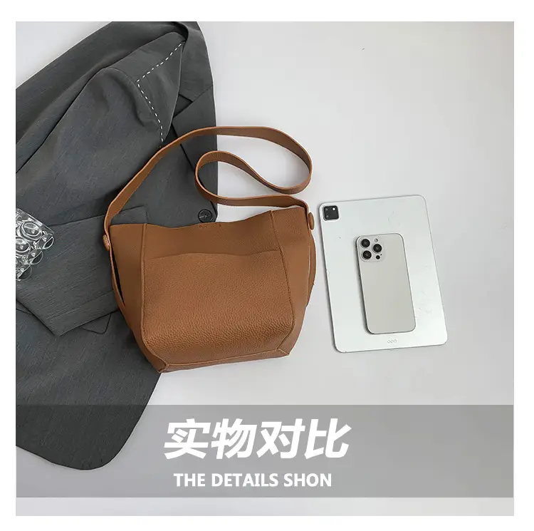 Beige Stitched Shoulder Bag for Women — feature 6
