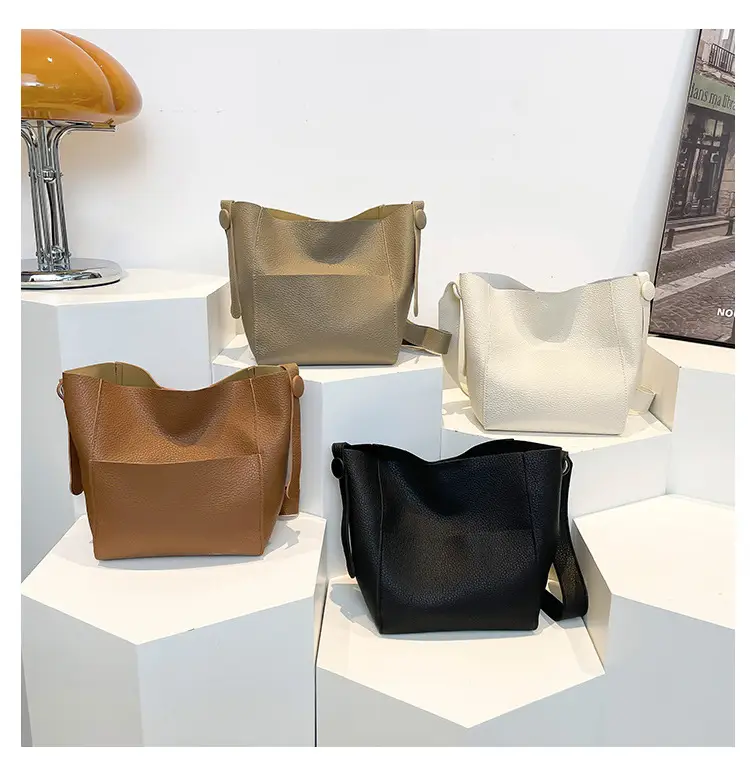 Beige Stitched Shoulder Bag for Women — feature 8