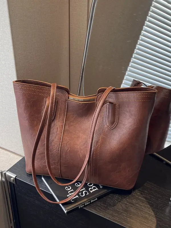 Black Crossbody Tote Bag for Women 2024 - Image 6