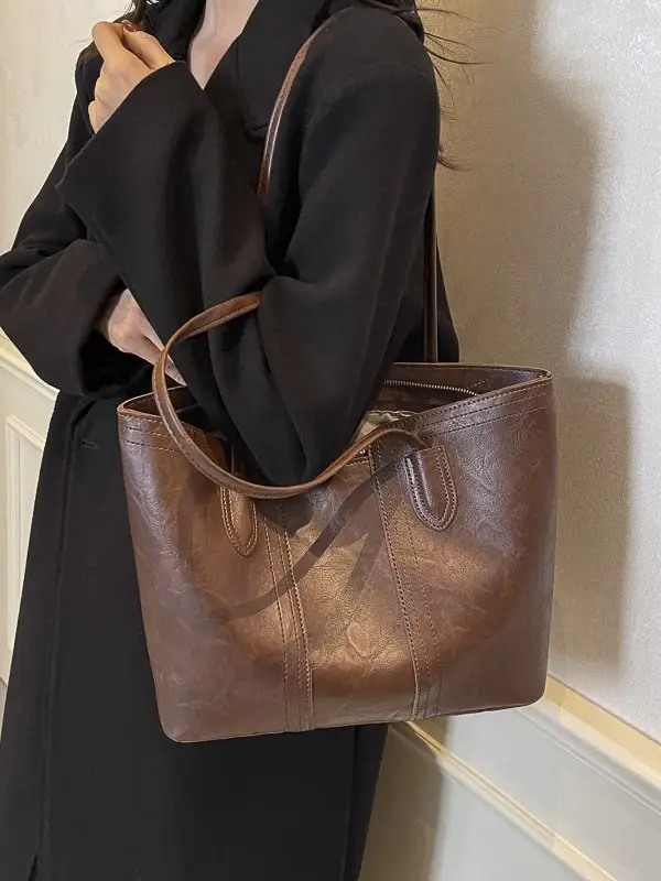 Black Crossbody Tote Bag for Women 2024 - Image 7