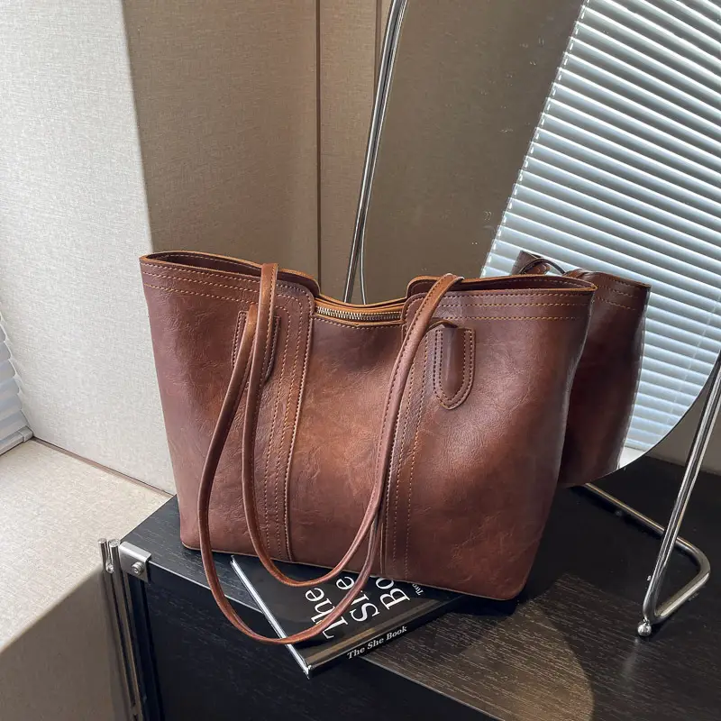 Black Crossbody Tote Bag for Women 2024 - Image 2