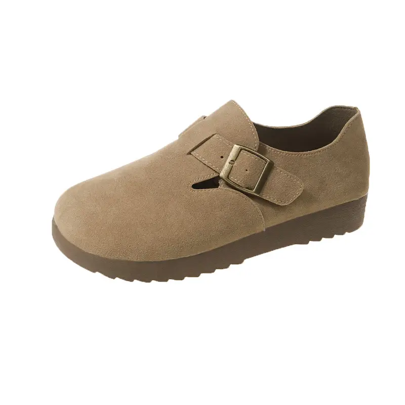 Thick-Soled Birkenstock-Style Women's Slip-On Loafers for Spring, Autumn, and Winter 2024, New Model, Fully Enclosed Women's Shoes - Image 7