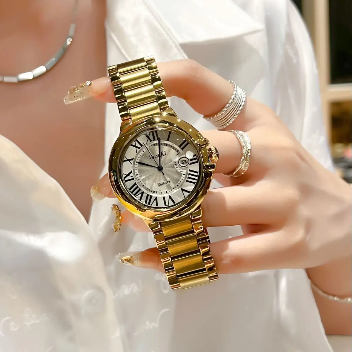 Golden Balloon Watch for Men with Live Explosion Sound