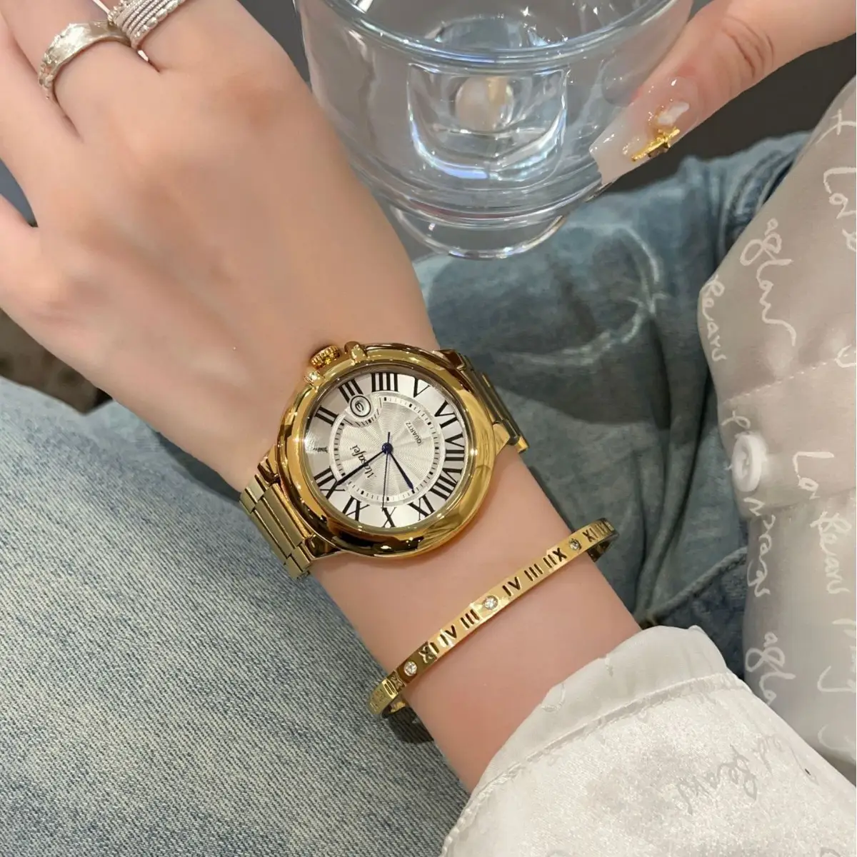 Golden Balloon Watch for Men with Live Explosion Sound