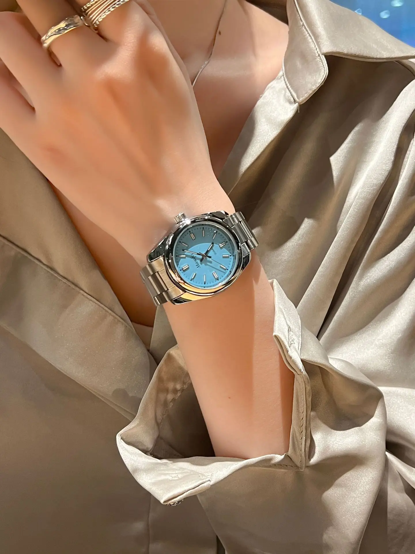 Women's Luminous Pokemon Green Water Ghost Watch