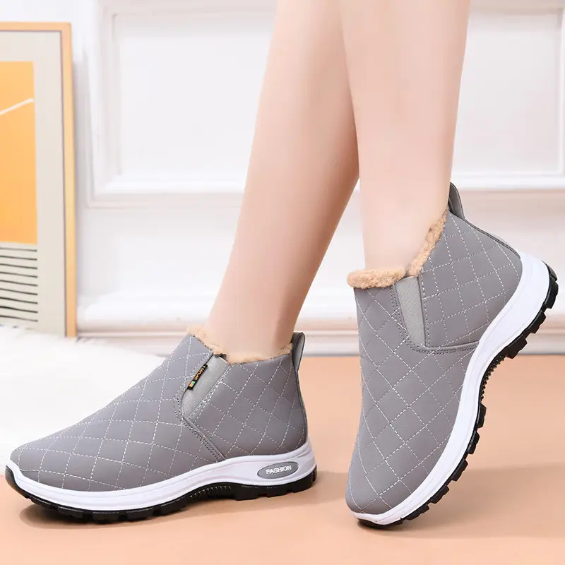 Cross-Border New Cotton Shoes for Women, Velvet Warm Short Boots, Pu Upper, Casual Cotton Boots, Snow Boots for Women — feature 20