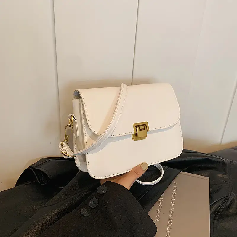 Elegant Women's Crossbody Bag with Retro Lock Design - Image 7