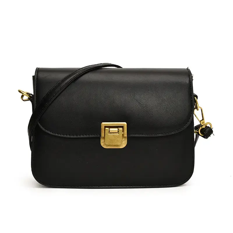 Elegant Women's Crossbody Bag with Retro Lock Design - Image 9