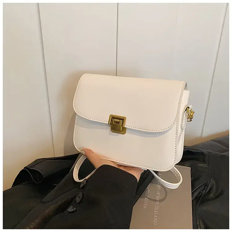 Elegant Women's Crossbody Bag with Retro Lock Design — feature 12