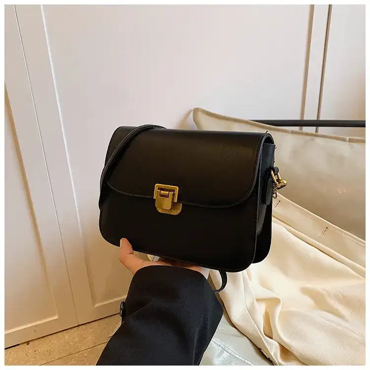 Elegant Women's Crossbody Bag with Retro Lock Design — feature 14