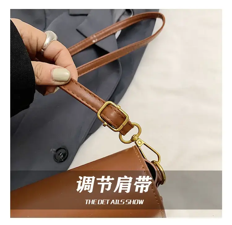 Elegant Women's Crossbody Bag with Retro Lock Design — feature 4