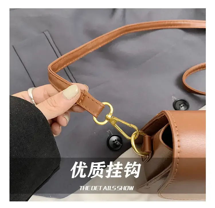 Elegant Women's Crossbody Bag with Retro Lock Design — feature 6