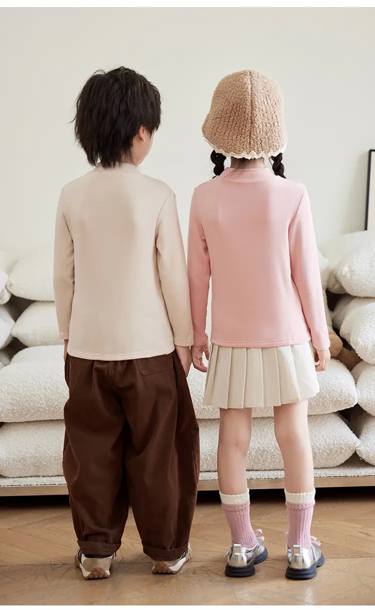 Children's White Thermal T-Shirt Large Autumn Winter — feature 20