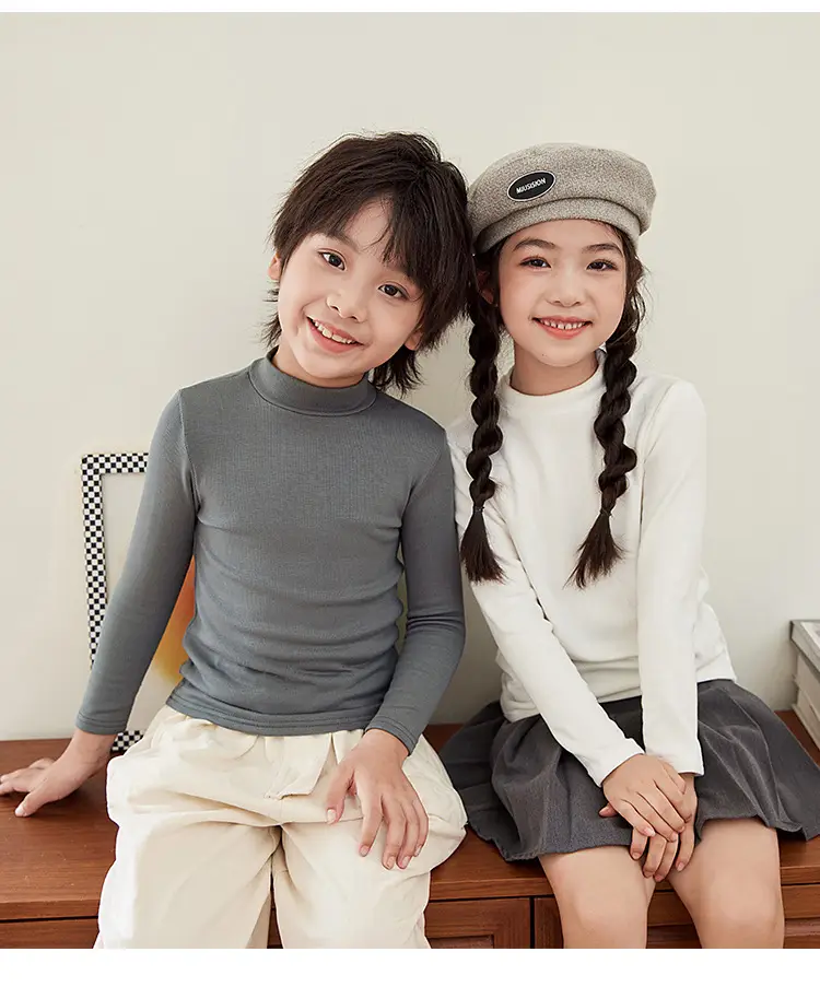 Children's White Thermal T-Shirt Large Autumn Winter — feature 22