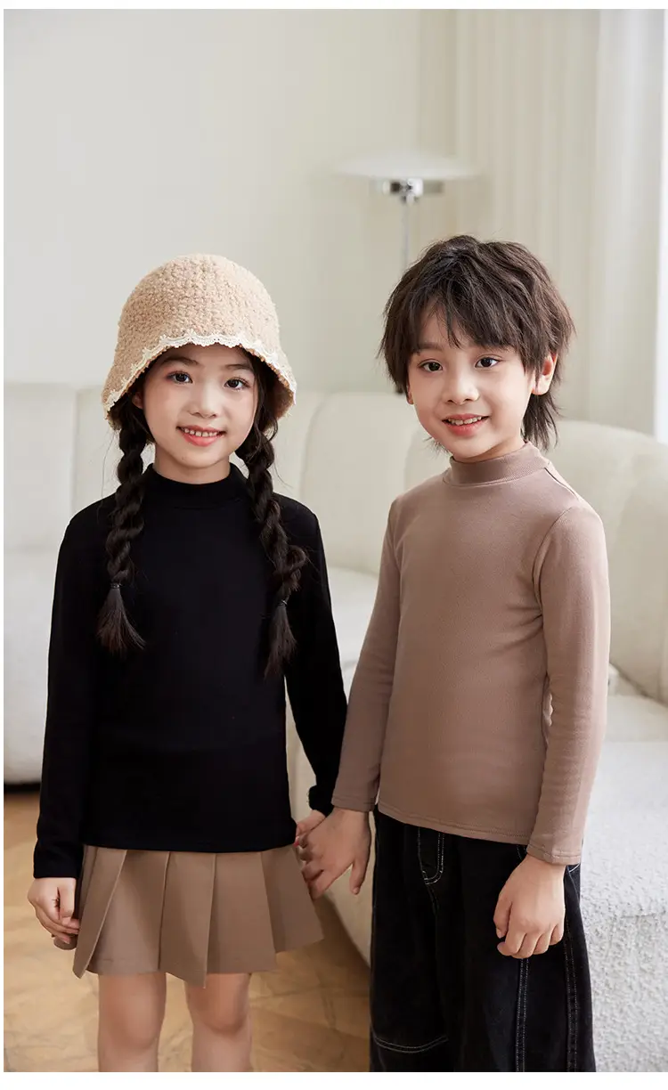 Children's White Thermal T-Shirt Large Autumn Winter — feature 26