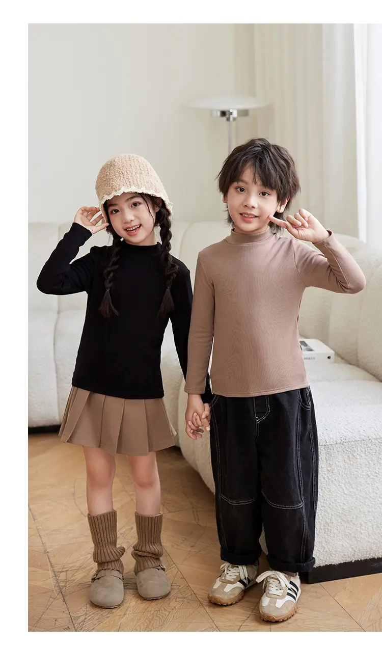 Children's White Thermal T-Shirt Large Autumn Winter — feature 27
