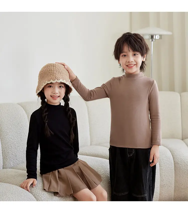 Children's White Thermal T-Shirt Large Autumn Winter — feature 28