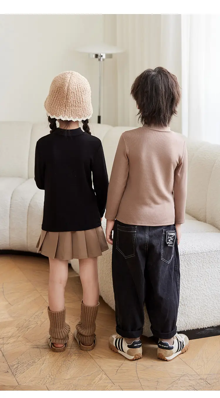 Children's White Thermal T-Shirt Large Autumn Winter — feature 29