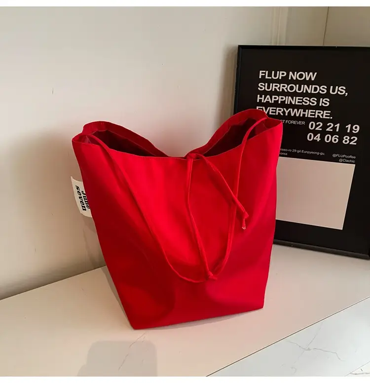 Red Nylon Shoulder Bag Women Large Capacity — feature 44