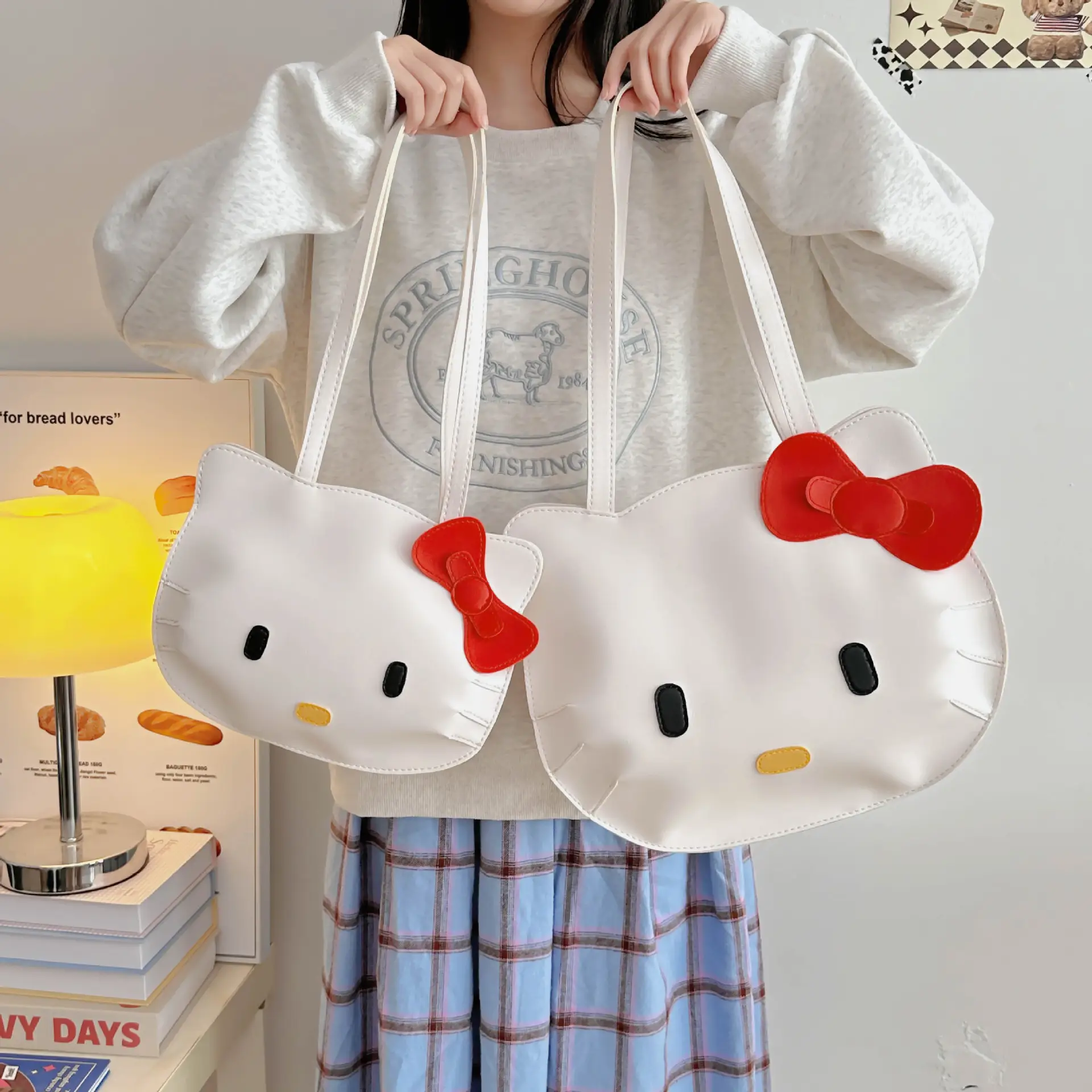 Cute Hello Kitty Cartoon Dog Bag for Girls - Image 4