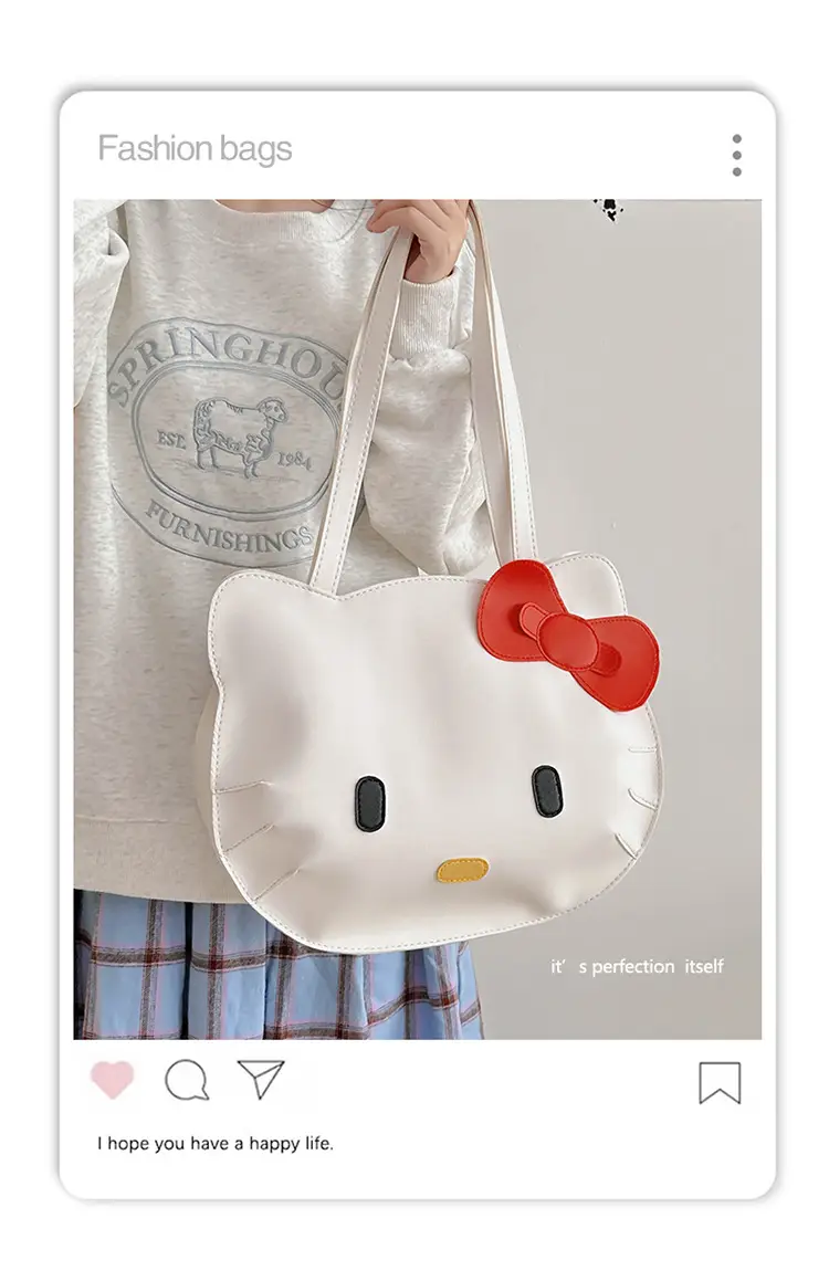Cute Hello Kitty Cartoon Dog Bag for Girls — feature 1