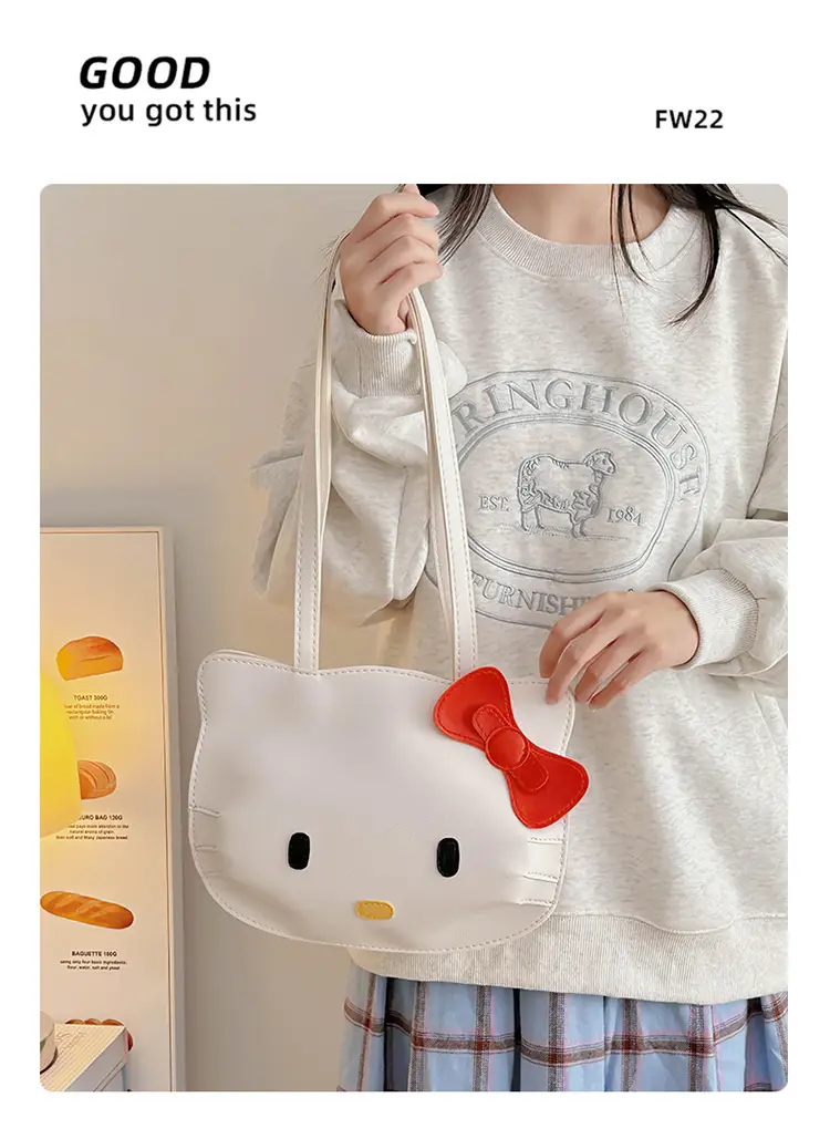 Cute Hello Kitty Cartoon Dog Bag for Girls — feature 17