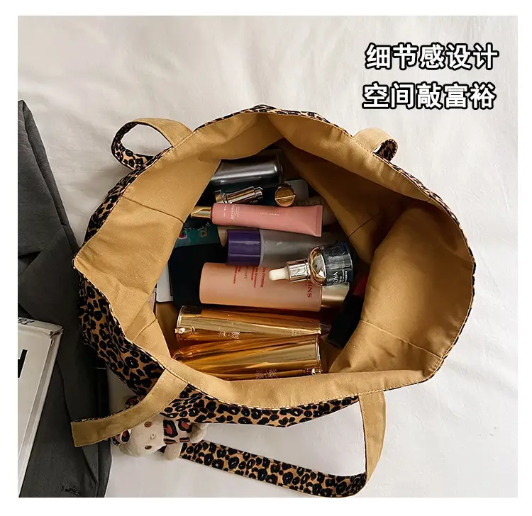 Korean Leopard Print Double Shoulder Bag Female — feature 12