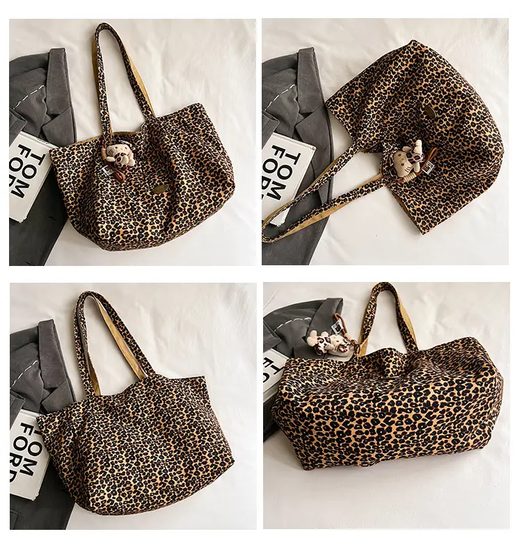 Korean Leopard Print Double Shoulder Bag Female — feature 14