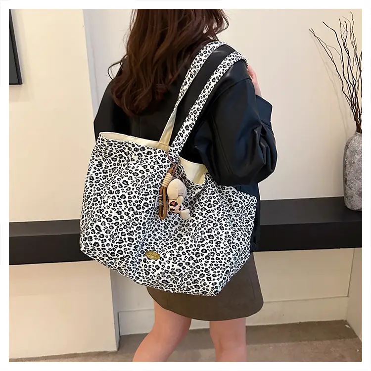 Korean Leopard Print Double Shoulder Bag Female — feature 24