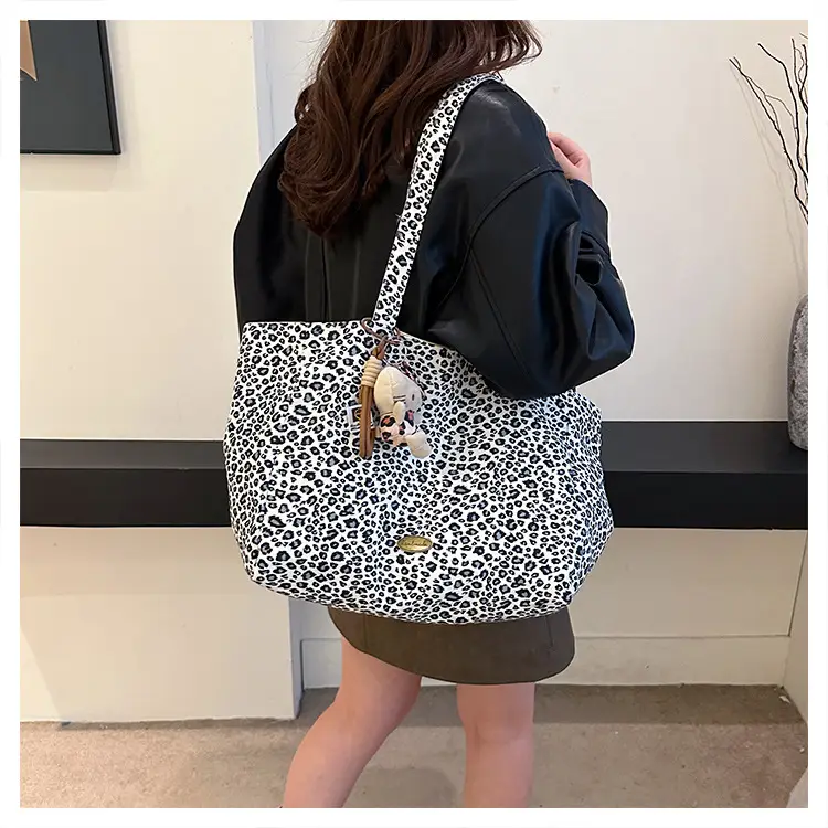 Korean Leopard Print Double Shoulder Bag Female — feature 25