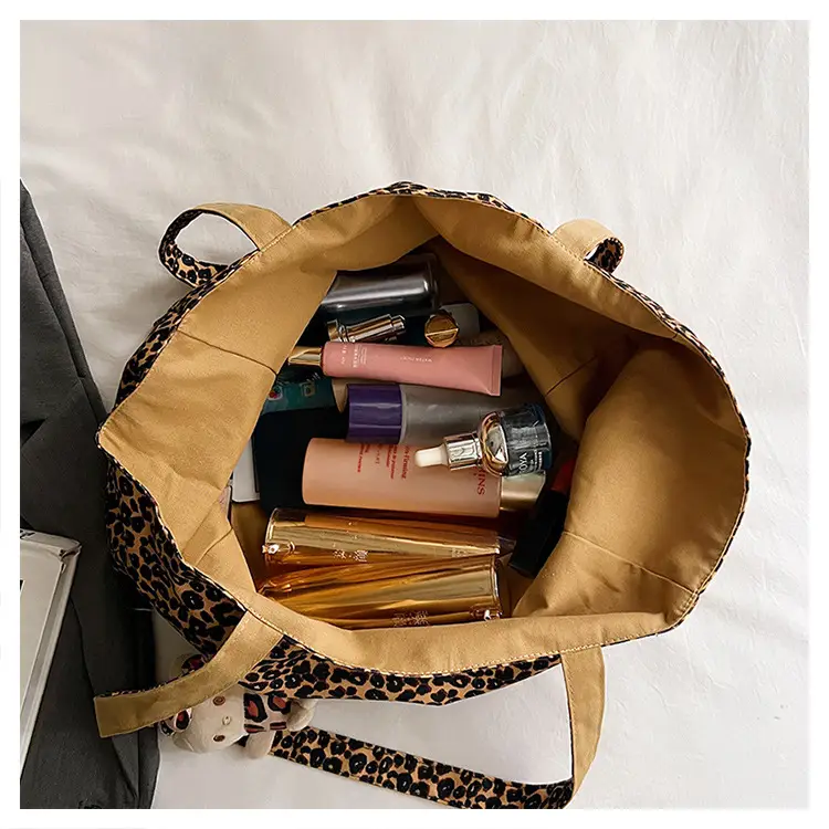 Korean Leopard Print Double Shoulder Bag Female — feature 31